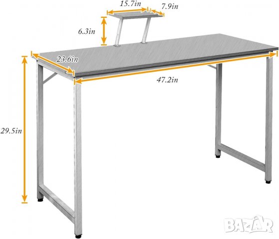 Бюро със стойка за монитор WK-JK120-MO, снимка 2 - Бюра - 38955266