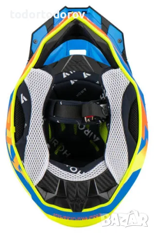 Мотокрос каска AIROH TWIST 2.0 LIFT Orange/Blue размер XXL 63-64см. 149.90 €, снимка 5 - Аксесоари и консумативи - 55941282