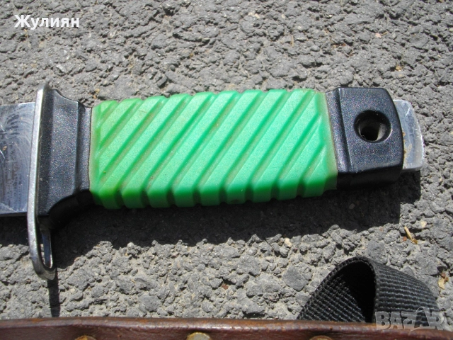 ВОДОЛАЗЕН НОЖ С КАНИЯ , снимка 4 - Антикварни и старинни предмети - 51452175