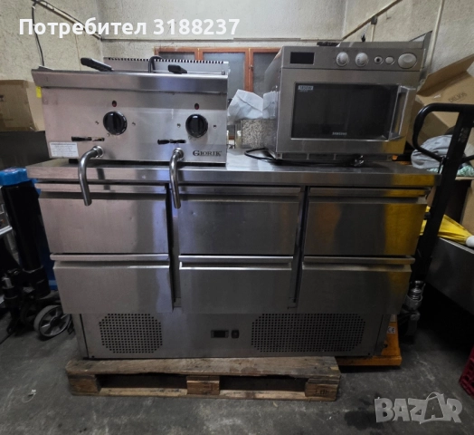 Нова! Немска хладилна маса с 6 чекмеджета, снимка 12 - Хладилни витрини и фризери - 52293515