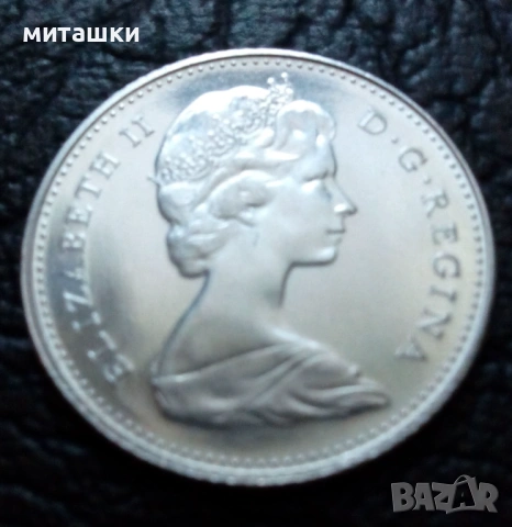 10 цента 1968 година Канада сребро, снимка 6 - Нумизматика и бонистика - 53649336