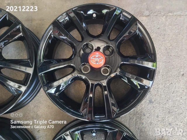 4 броя алуминиеви джанти за Toyota Aygo 15, снимка 8 - Гуми и джанти - 50665844
