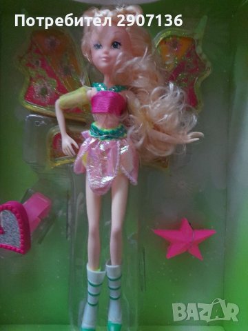 КУКЛА  WINKS с аксесоари,музикална, крилата и светят, снимка 3 - Кукли - 38947365