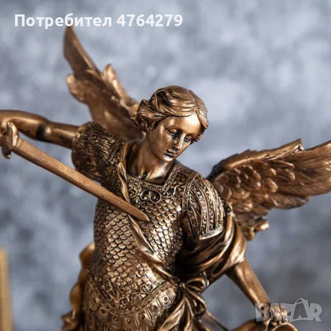 Нова Статуетка Архангел Михаил -  Фигура За Декорация - Подарък, снимка 3 - Статуетки - 53854900