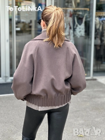 Дамско палто Кашмир и вълна в цвят графит , снимка 7 - Палта, манта - 53428268