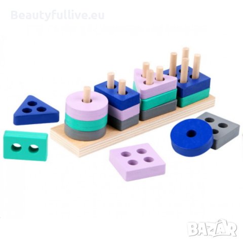 Дървени форми за нареждане, снимка 1