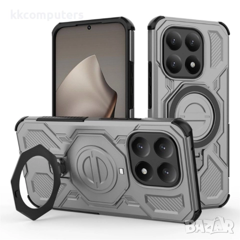 Магнитен калъф за Xiaomi 15T- Удароустойчив Корпус с 360° Въртяща Стойка, 5 Цвята, снимка 2 - Калъфи, кейсове - 52390176