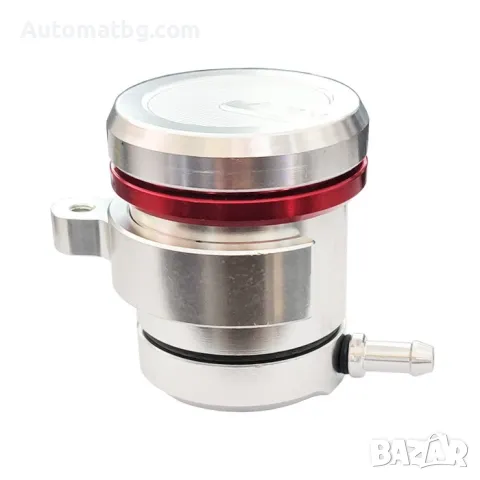 Резервоар за спирачна течност Automat, За мотори, Алуминиева сплав, Сив