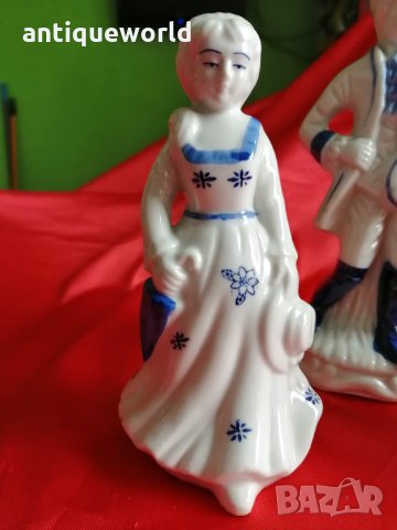 Красиви БАРОКОВИ Порцеланови Статуетки .Фигура , Статуетка, снимка 2 - Антикварни и старинни предмети - 35745014