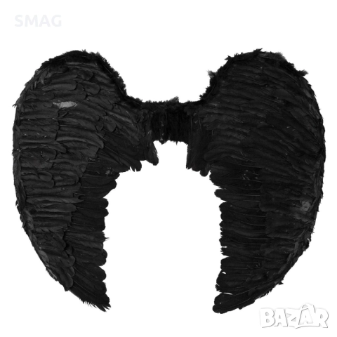 Хелоуин / Halloween черни ангелски крила 100x90 см_1246820