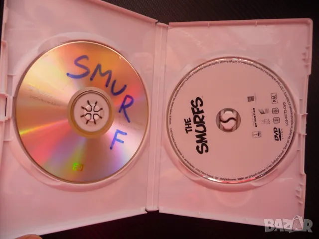 Смърфовете DVD филм филмчета Гаргамел Смърфиета детско, снимка 2 - Анимации - 48405536