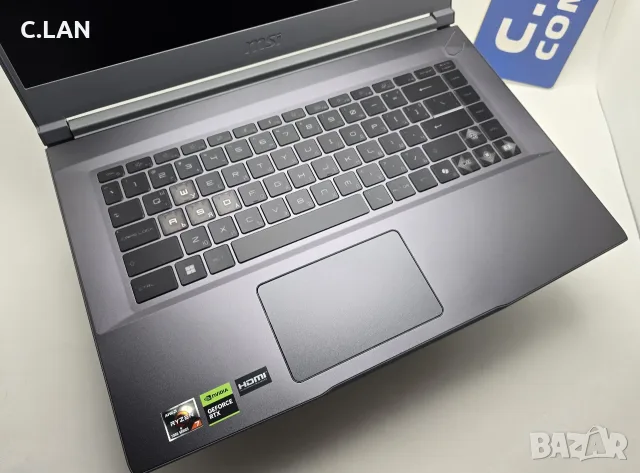 MSI THIN A15 Ryzen 7 7735HS/16GB/512SSD/RTX 4050-6GB/FHD/Подсветка, снимка 5 - Лаптопи за игри - 55829478