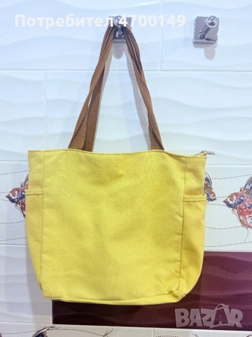 Платнената чанта предлага голям капацитет и е подходяща за работа и ежедневна употреба., снимка 2 - Чанти - 53534244