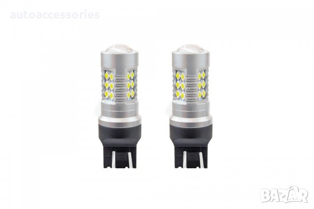 Крушки 1157 LED CANBUS 24SMD 3030 T20 7443 W21 / 5W Бял 12V / 24V, #1000052088, снимка 1