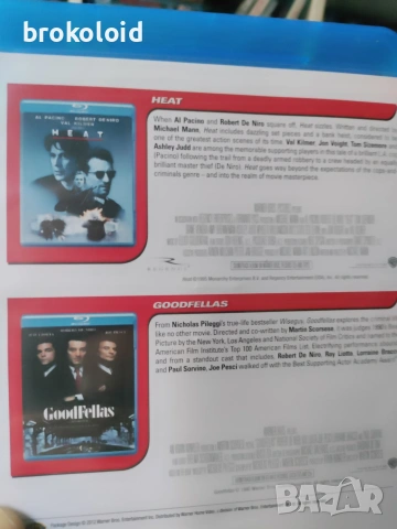 Колекция Робърт Де Ниро - HEAT & GOODFELLAS blu ray , снимка 2 - Blu-Ray филми - 53649263