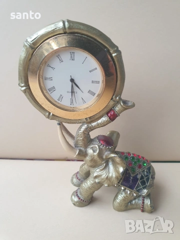 Бронзово слонче часовник., снимка 2 - Колекции - 53328863