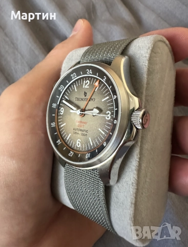 Автоматичен Часовник - Tecnotempo - GMT (две времеви зони) - Отличен, снимка 4 - Мъжки - 52366901