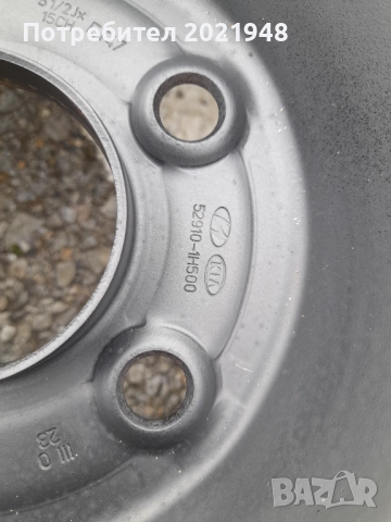 Продава железни джанти 15 цола за Хюндай,Киа, снимка 7 - Гуми и джанти - 52926287