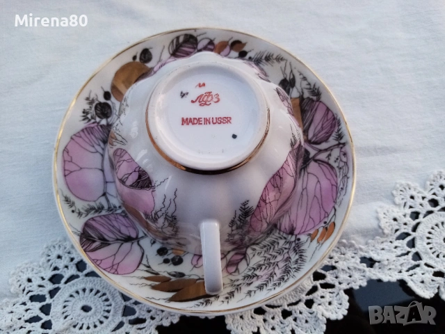 Чаени сетове ЛФЗ - Розовая осень, снимка 6 - Чаши - 53697737