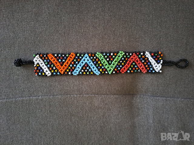 Гривна от цветни мъниста, снимка 2 - Гривни - 41861940