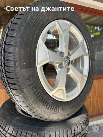 Джанти за Audi Q3 17 Цола с Зимни Гуми 215/65/17 Нови Continental Dot 2025, снимка 4 - Гуми и джанти - 51723215