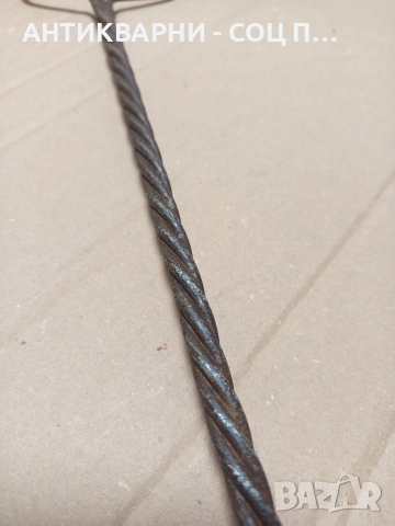 Соц Стара Българска Тупалка За Килими. , снимка 4 - Антикварни и старинни предмети - 52794705