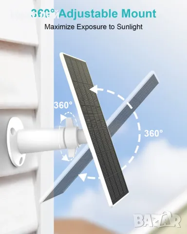 WUUK Wireless solar Cam Pro 2kit+Звънец+Базова станция, снимка 6 - IP камери - 49117269