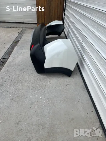 Оригинална задна броня БЯЛА ПЕРЛА Peugeot Пежо 2008 Facelift Фейслифт pejo , снимка 3 - Части - 49742753