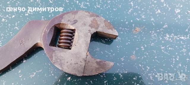  стар раздвижен ключ , снимка 5 - Антикварни и старинни предмети - 53251169