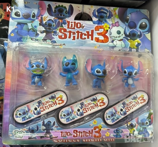 Комплект фигурки Стич със скейтбордове Stitch