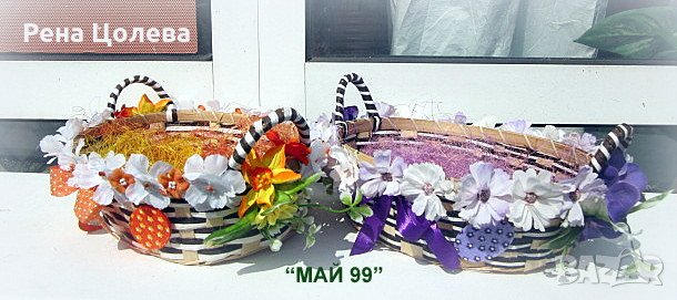 Великденски панер за яйца, снимка 4 - Декорация за дома - 40107868