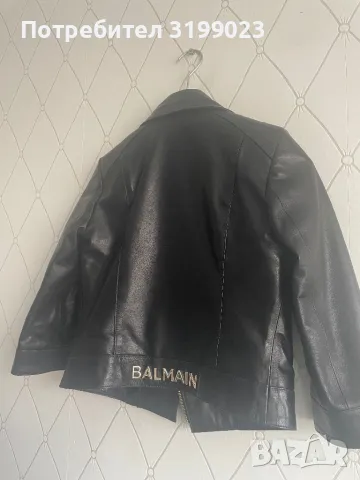 Кожено яке BALMAIN, снимка 8 - Якета - 48942997