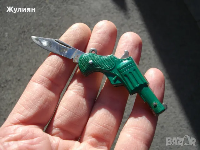 КОЛЕКЦИОНЕРСКО МИНИ ДЖОБНО НОЖЧЕ ПИСТОЛЕТ , снимка 4 - Антикварни и старинни предмети - 48346156