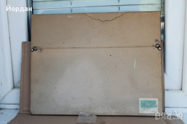 Стара картина смесена техника, снимка 8 - Картини - 50989583