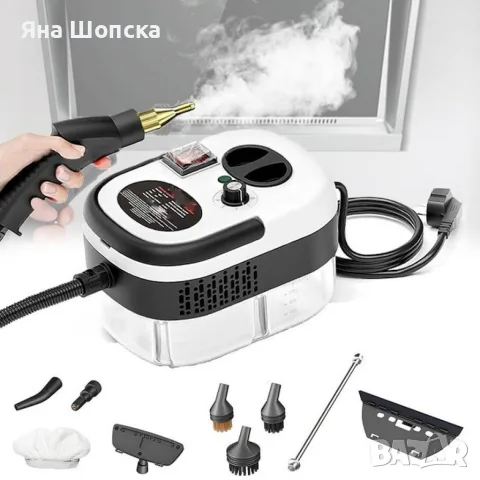 Парочистачка 2500W – 6 степени, 1.2L, 3 бара, маркуч 2.2 м, снимка 7 - Парочистачки и Водоструйки - 55791946