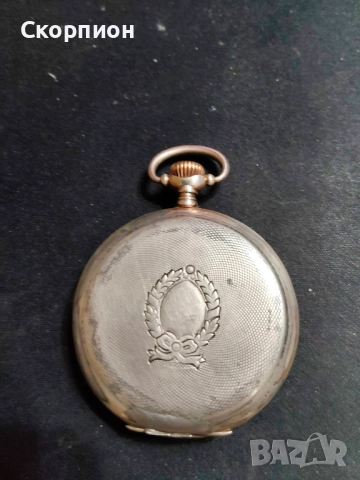 Джобен СРЕБЪРЕН часовник - JUNGHANS - ГЕРМАНИЯ - 15 РУБИНА, снимка 10 - Джобни - 48834021