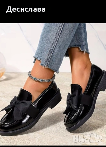 НОВИ черни обувки, снимка 2 - Дамски ежедневни обувки - 53823203