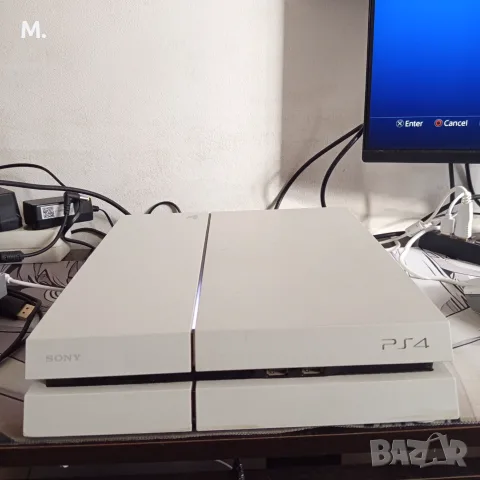 Playstation 4 Fat бял с 2 контролера + 3 игри за PS4, снимка 4 - PlayStation конзоли - 56304032