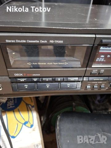 Продава се двукасетен дек Technics RS-TR355. , снимка 3 - Декове - 53407759