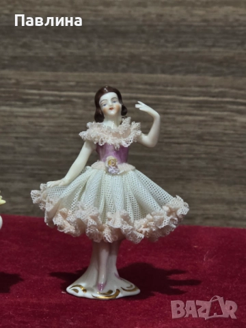 Дрезденска порцеланова балерина, снимка 9 - Статуетки - 52189996