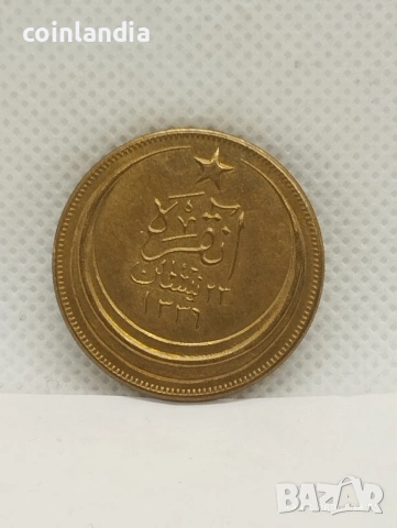 позлатена Турска монета репродукция , снимка 2 - Нумизматика и бонистика - 53290231