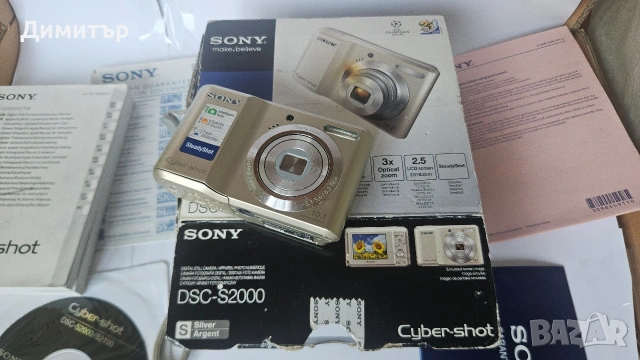 Sony cybershot Dsc S2000 10mp Дигитален фотоапарат камера digital photo 3x zoom, снимка 3 - Фотоапарати - 53408407