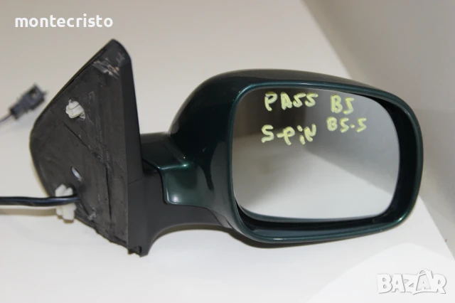 Дясно електрическо огледало VW Passat B5.5 B5 (1998-2002г) 5 пина / къс / 3B1857522C Тъмно зелен, снимка 3 - Части - 50958143