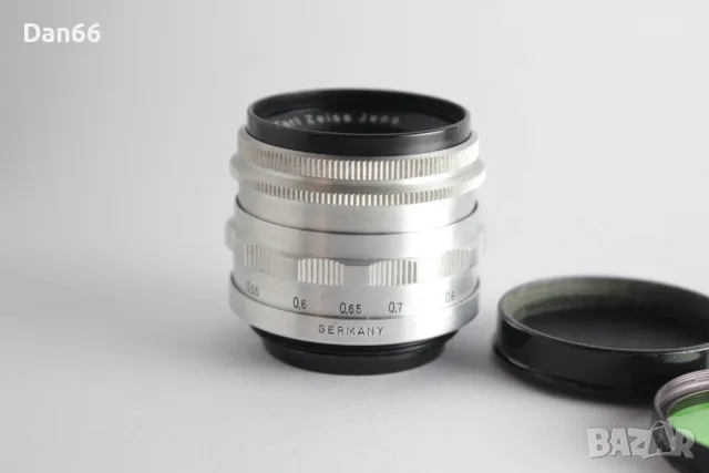Carl Zeiss JENA T TESSAR 50mm f/2.8 M42 Mount - компактен обектив 12 ламела, снимка 6 - Обективи и филтри - 55980125