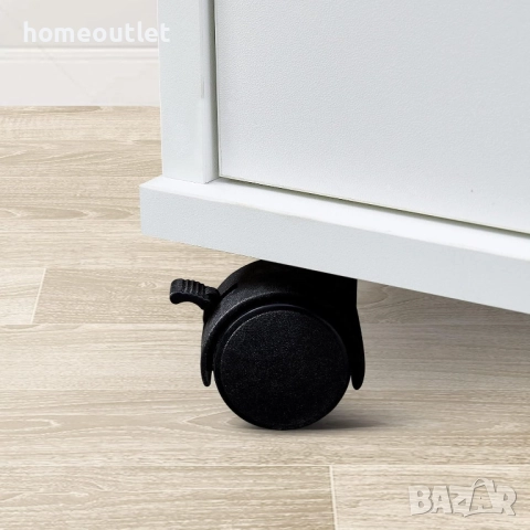 ПРОМОЦИЯ Офис шкаф със заключващ механизъм в бяло CLIPOP SGWS-ST-0164WH, снимка 6 - Шкафове - 52704447