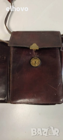 Кожена чанта, снимка 2 - Антикварни и старинни предмети - 53353408