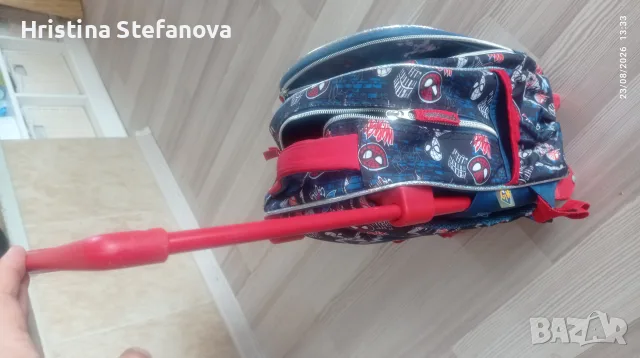 Детска раница Спайдърмен / Spiderman с колелца за момче за детска градина / ясла, снимка 5 - Раници - 55776904