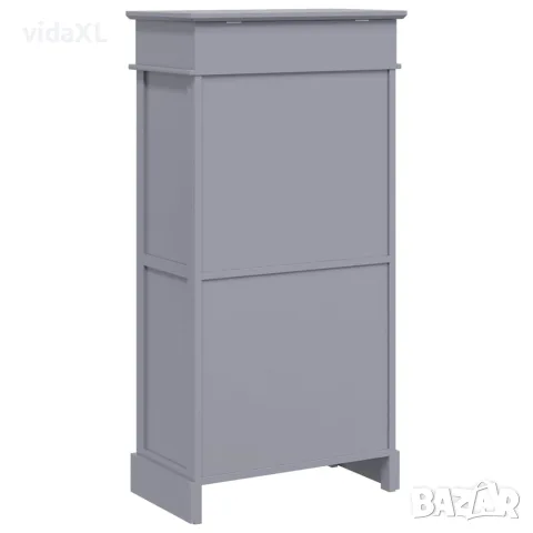 vidaXL Шкаф за обувки, сив, 50x28x98 см, дърво от пауловния, снимка 6 - Шкафове - 56146540