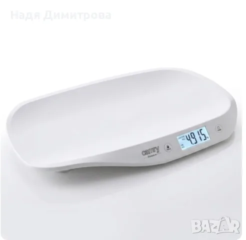 Бебешка електронна везна Camry – Прецизно измерване до 20 кг с HOLD функция и LCD дисплей