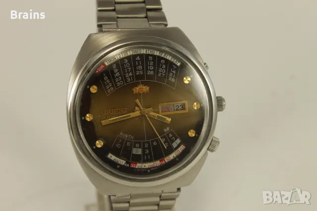 1980's Японски Ръчен Часовник ORIENT Вечен Календар, снимка 4 - Мъжки - 50243908